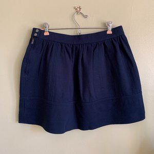 Madewell Ponte Dark Blue A-line Mini Skirt - Size 8